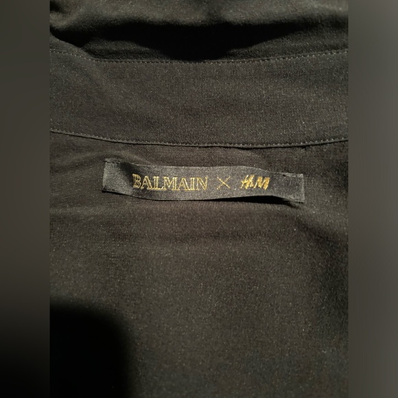 BALMAIN For H&M Silk Blouse Size 6 - Picture 10 of 14